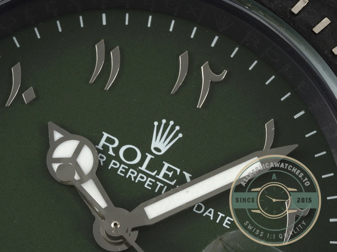 Replica Rolex Sea Dweller Green Dial Hunter Arabic 43mm - Budget Luxury Replica Watch