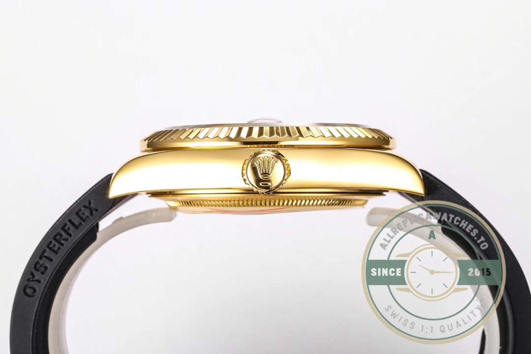 Replica Rolex Sky-Dweller 18K Yellow Gold 336238 Black Dial - Best Quality Replica Watch