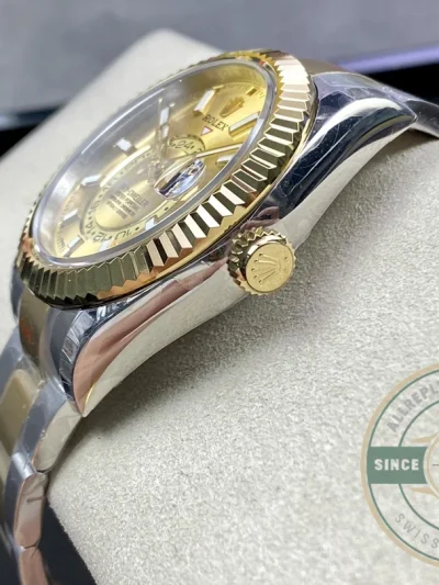 Replica Rolex Sky-Dweller 326933 Bicolor Gold Dial 326933 Oyster - High-Grade Replica Watch