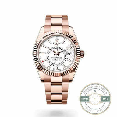Replica Rolex Sky-Dweller 336935 Everose White Dial 42m - Best Quality Replica Watch