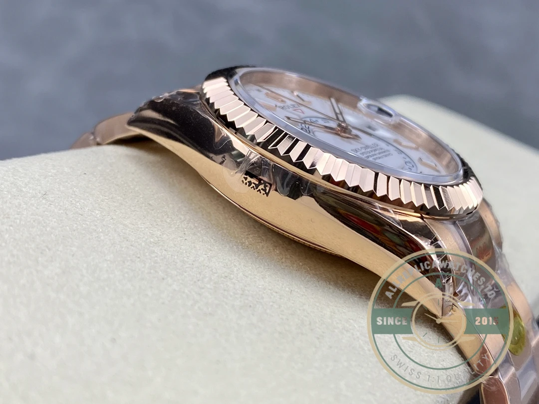 Replica Rolex Sky-Dweller 336935 Everose White Dial 42m - 1:1 Swiss Replica Watch