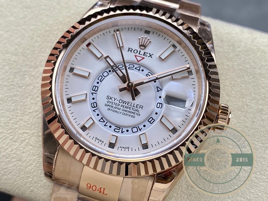 Replica Rolex Sky-Dweller 336935 Everose White Dial 42m - Affordable Super Clone Watch