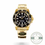 Replica Rolex Submariner 40 mm Yellow Gold 116618LN Black Dial - 1:1 Swiss Replica Watch