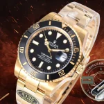 Replica Rolex Submariner 40 mm Yellow Gold 116618LN Black Dial - Best Quality Replica Watch