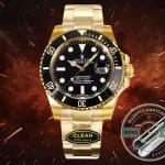 Replica Rolex Submariner 40 mm Yellow Gold 116618LN Black Dial - Swiss-Made Clone Watch