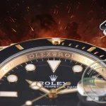 Replica Rolex Submariner 40 mm Yellow Gold 116618LN Black Dial - Premium Super Clone Watch