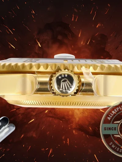 Replica Rolex Submariner 40 mm Yellow Gold 116618LN Black Dial - Swiss-Made Clone Watch