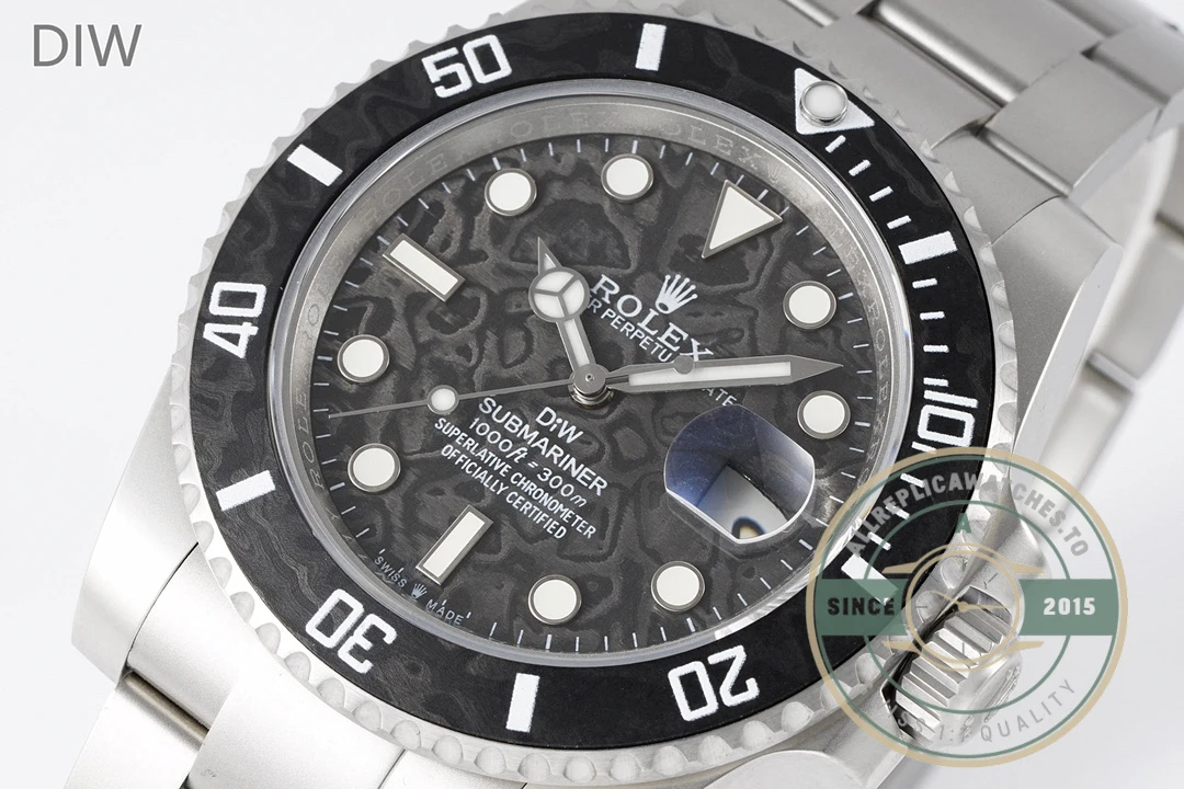Replica ROLEX SUBMARINER LONGOBARDA 16610AR Carbon - Top-Tier Swiss Replica Watch