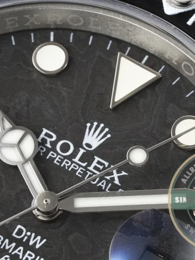 Replica ROLEX SUBMARINER LONGOBARDA 16610AR Carbon - Best Quality Replica Watch