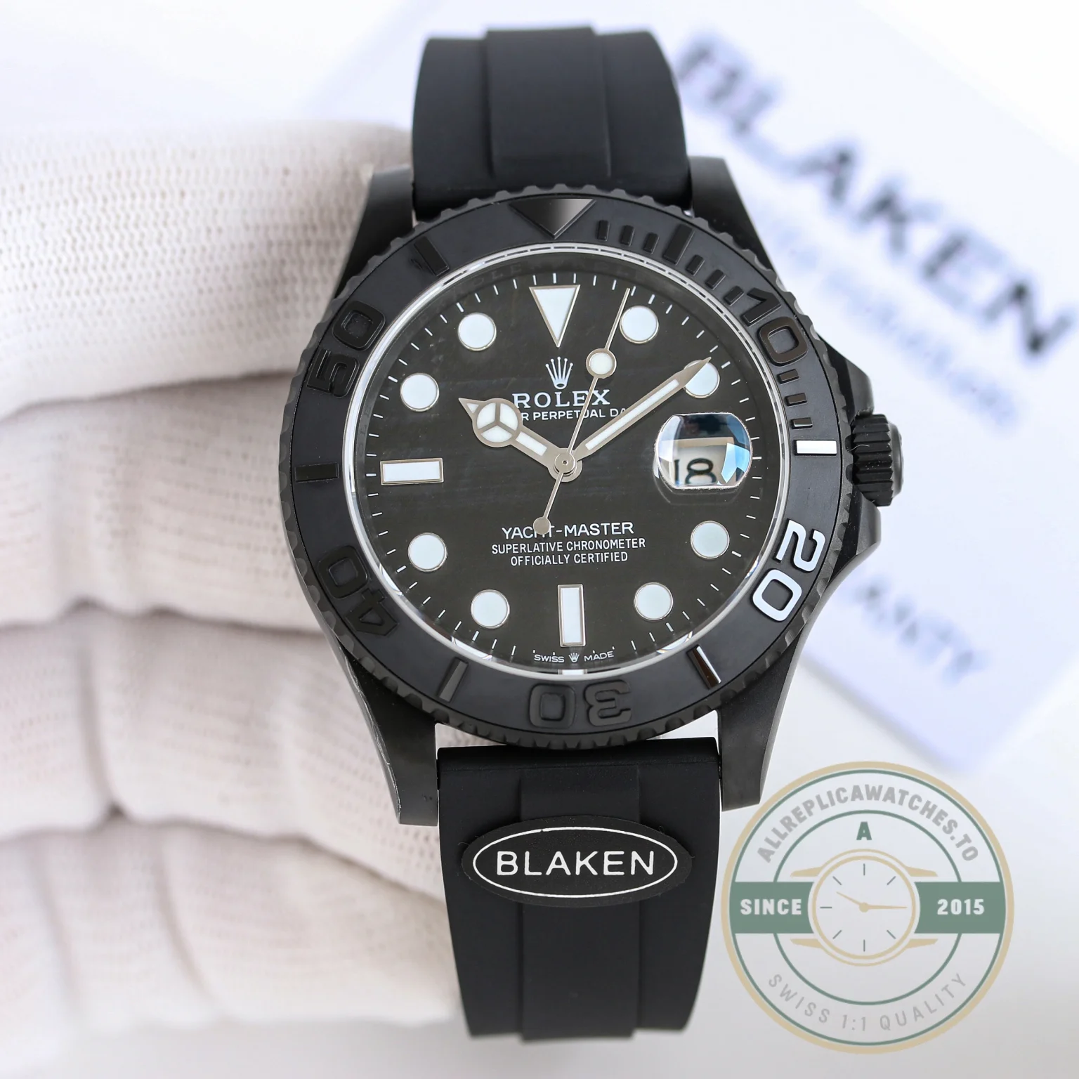 Replica Rolex Yacht-Master 42mm 226659 Full Black - Top-Tier Swiss Replica Watch