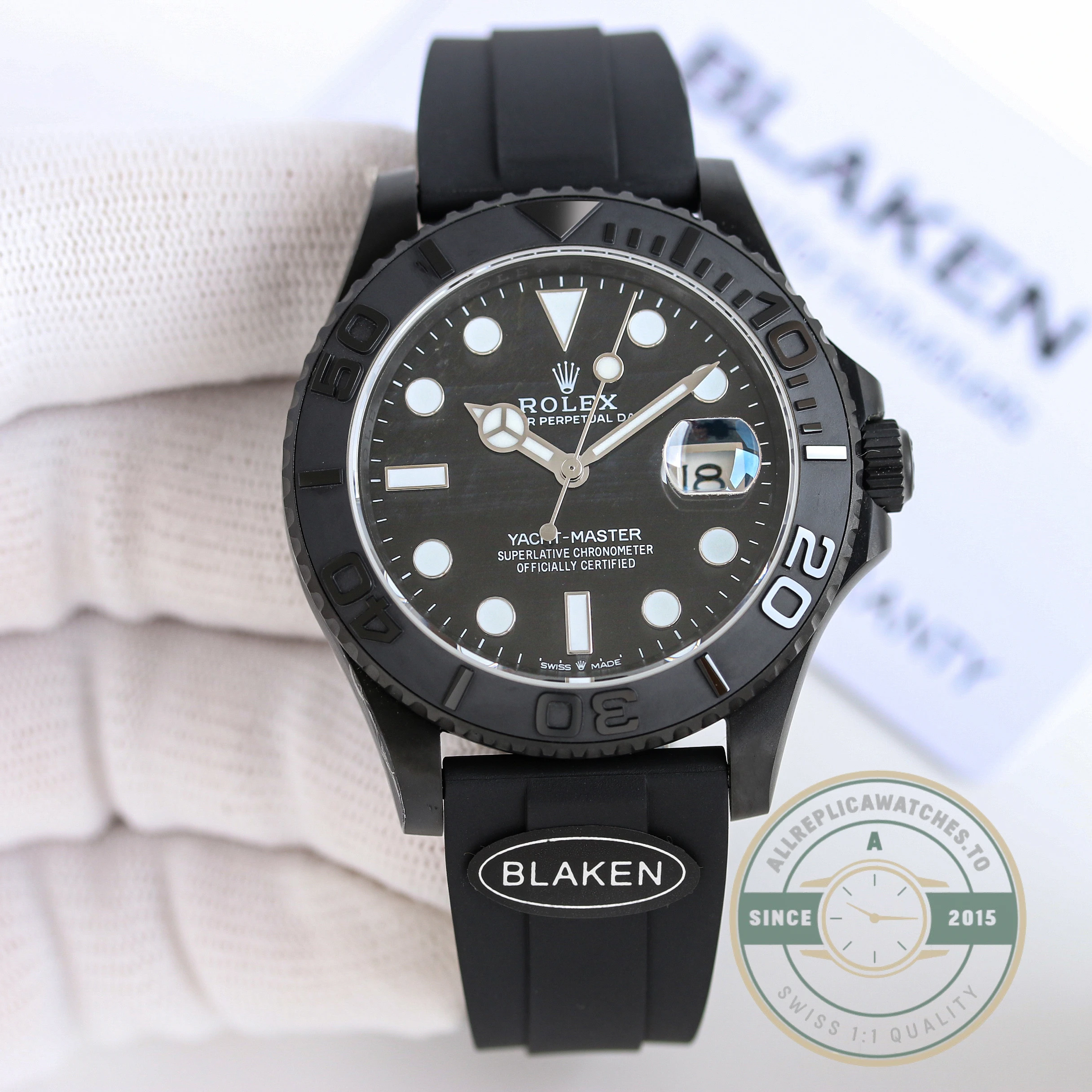 Replica Rolex Yacht-Master 42mm 226659 Full Black - Top-Tier Swiss Replica Watch