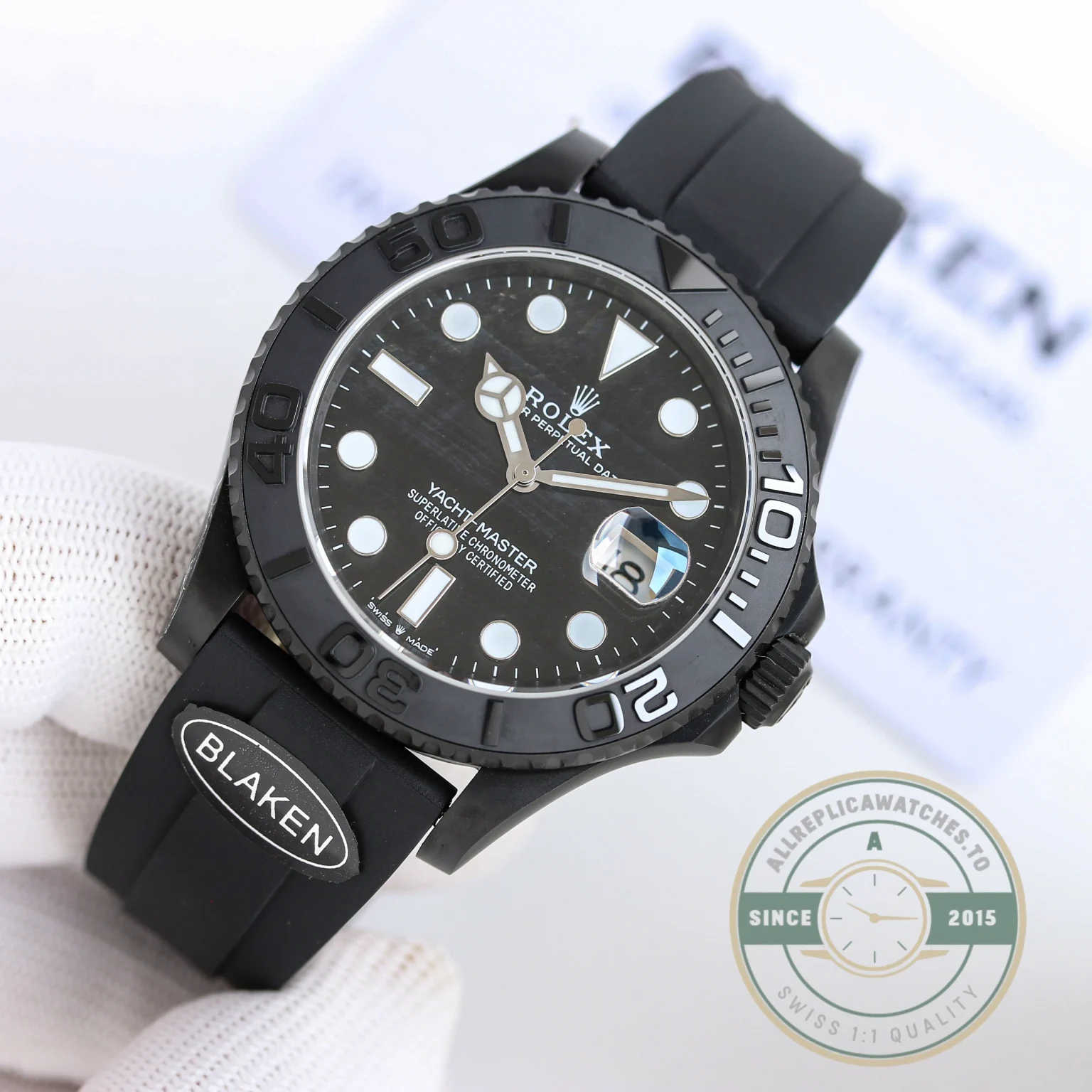 Replica Rolex Yacht-Master 42mm 226659 Full Black - Best Quality Replica Watch