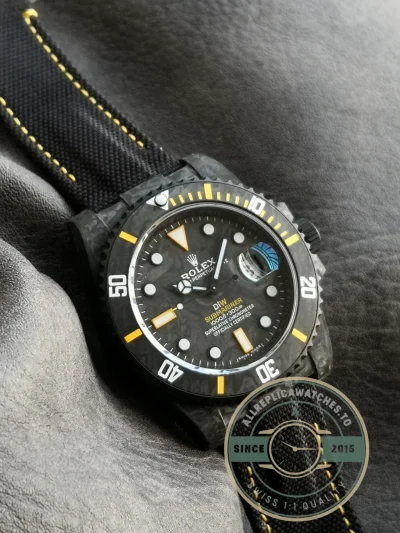 Replica Submariner Carbon Black Nylon Strap VS3135 - Swiss-Made Clone Watch