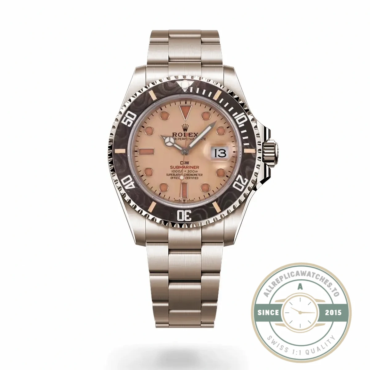 Replica Submariner Sandblasted Brown Dial 41mm VS3145 - Affordable Luxury Replica Timepiece