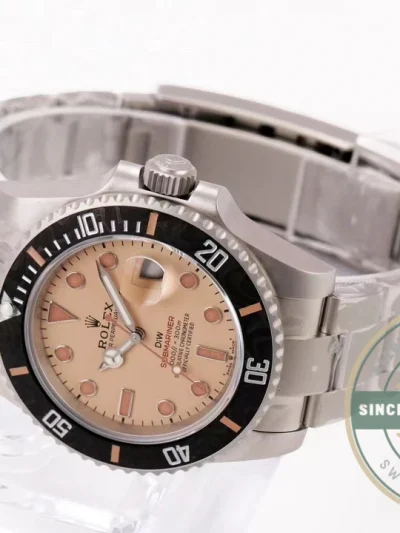 Replica Submariner Sandblasted Brown Dial 41mm VS3145 - Affordable Luxury Replica Timepiece