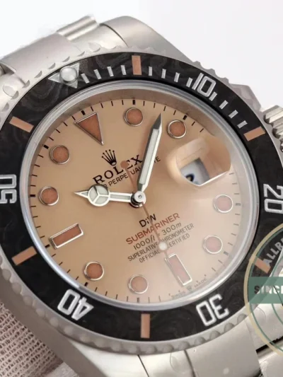 Replica Submariner Sandblasted Brown Dial 41mm VS3145 - 1:1 Swiss Replica Watch