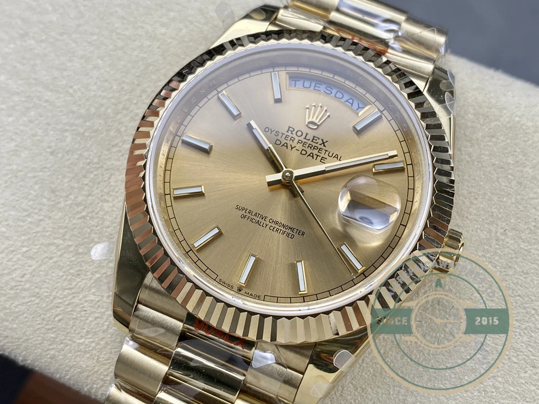 Rolex Day-Date 40mm Champagne Dial 228238 - Swiss-Made Clone Watch