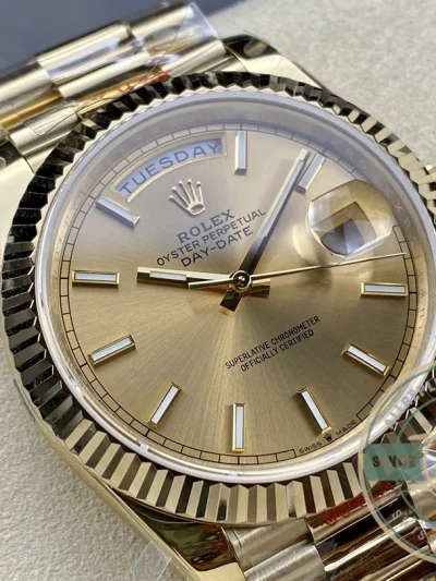 Rolex Day-Date 40mm Champagne Dial 228238 - Budget Luxury Replica Watch