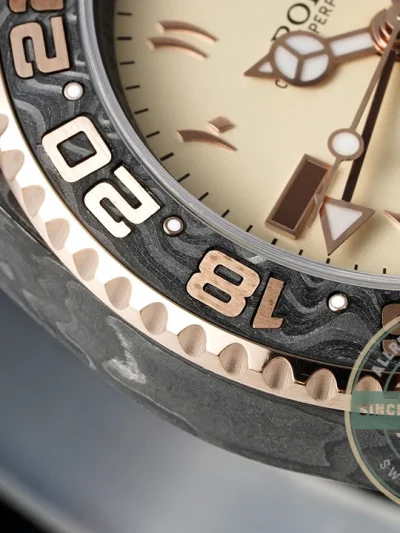 ROLEX GMT-Master II DIW Karbon Sarı Kadranı 40mm - Swiss Movement Replica Watch