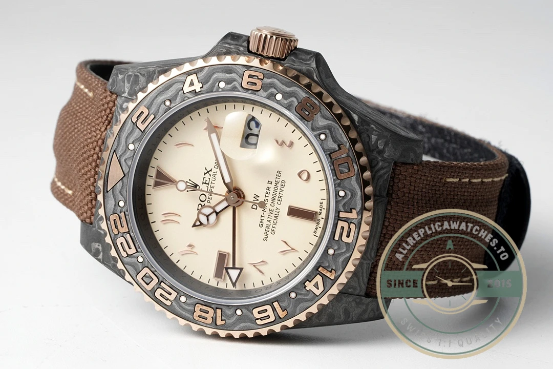 ROLEX GMT-Master II DIW Karbon Sarı Kadranı 40mm - Budget Luxury Replica Watch