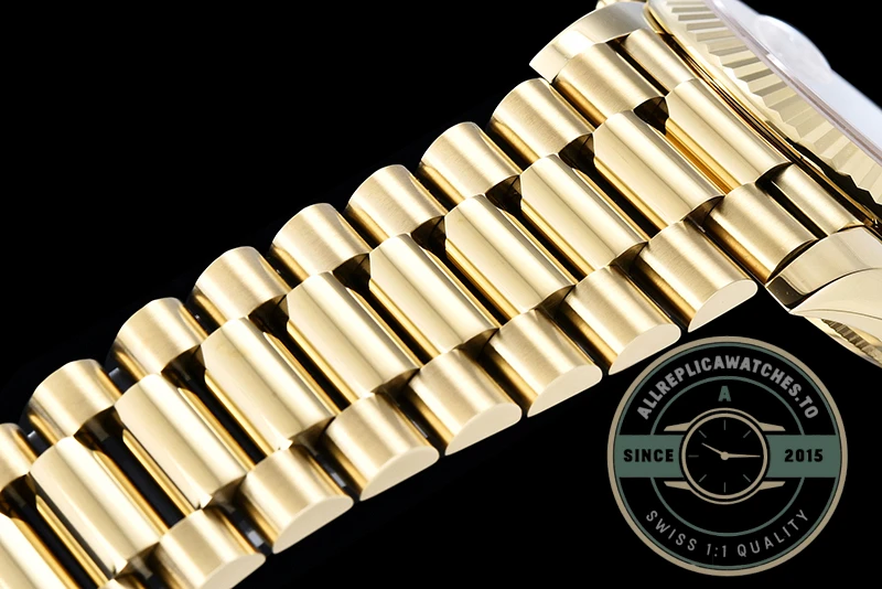 Super Clone Day-Date 40 mm White Dial Yellow Gold M228238-0042 - Best Quality Replica Watch
