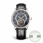 JLC Master Ultra Thin Tourbillon replica, front view of the 40 mm white gold case