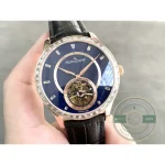 Clean undecorated dial of the white gold Master Ultra Thin Tourbillon replica