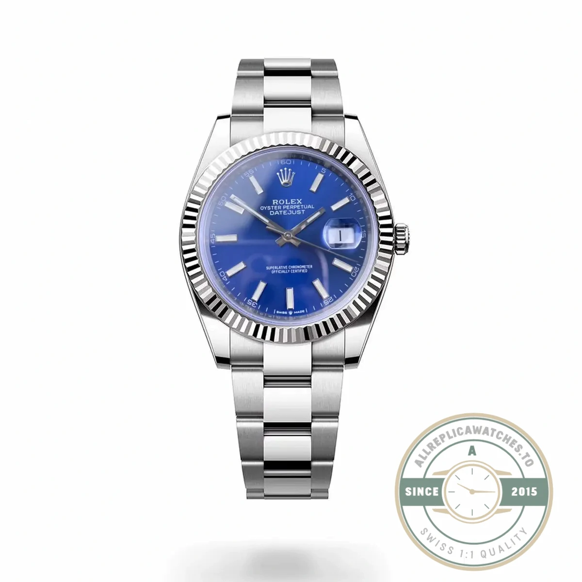 Super Clone Rolex Datejust 41mm 126334 Oyster Blue Dial - Factory Super Clone Watch