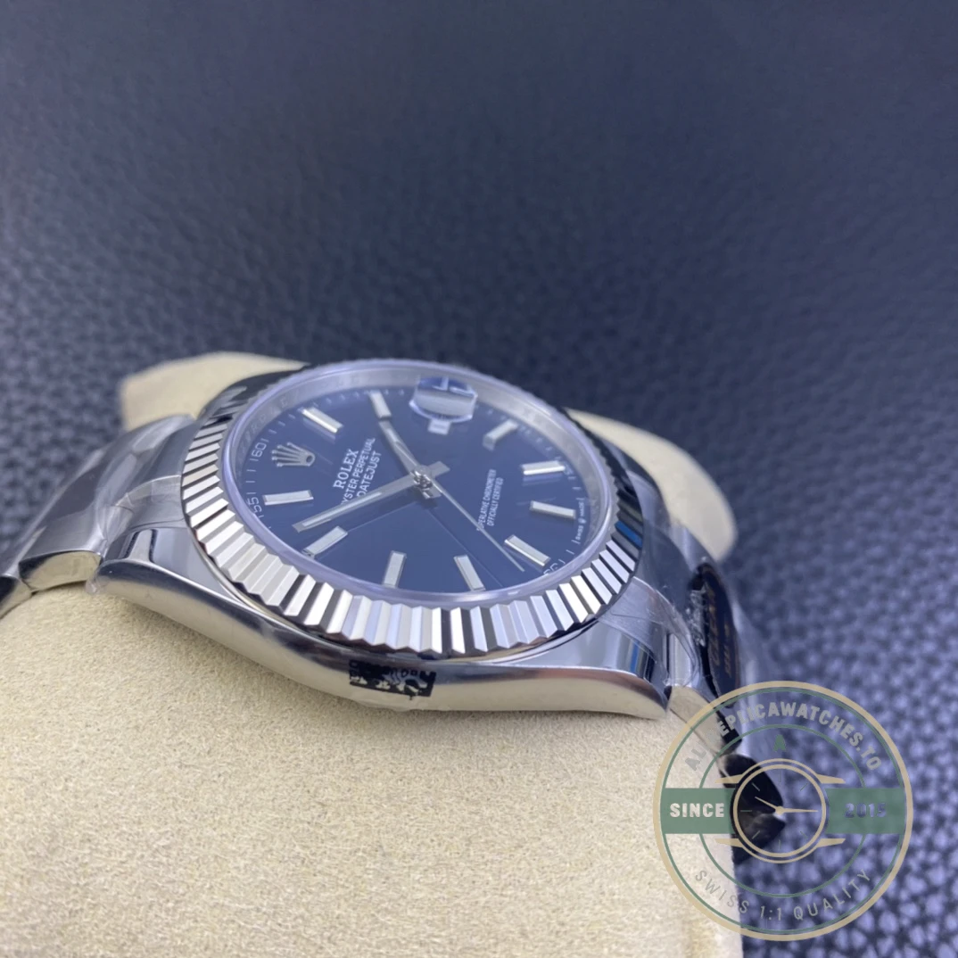 Super Clone Rolex Datejust 41mm 126334 Oyster Blue Dial - Factory Super Clone Watch