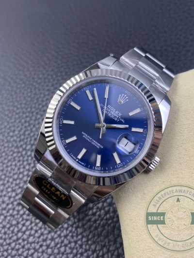 Super Clone Rolex Datejust 41mm 126334 Oyster Blue Dial - Swiss-Made Clone Watch