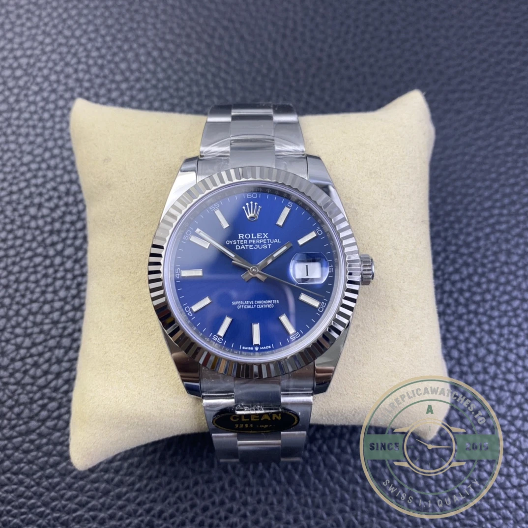 Super Clone Rolex Datejust 41mm 126334 Oyster Blue Dial - Factory Super Clone Watch