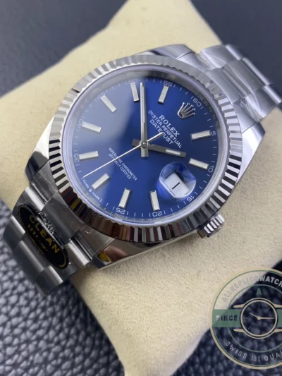Super Clone Rolex Datejust 41mm 126334 Oyster Blue Dial - Budget Luxury Replica Watch