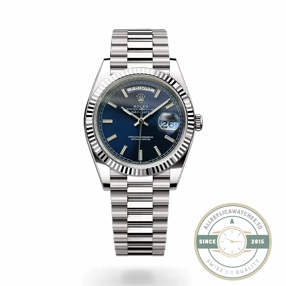 Superclone Day-date 40mm Blue Dial 228239AF - Swiss Movement Replica Watch