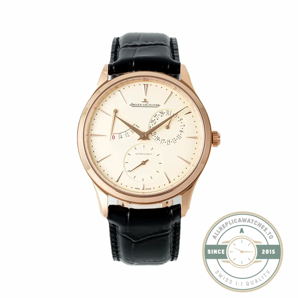 Superclone Jaeger-LeCoultre Master Ultra Thin Gold Q1372510 - Luxury Replica Watch