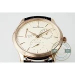 Side profile of the 39 mm rose gold case, 9.85 mm thick, Jaeger-LeCoultre Reserve de Marche