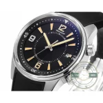 Lower crown at 4 o'clock used for winding, time setting and date correction