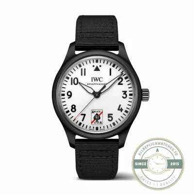 Superclone Pilot’s Black Aces White Dial Ceramic IW326905 - Affordable Super Clone Watch