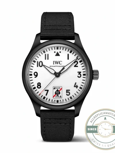 Superclone Pilot’s Black Aces White Dial Ceramic IW326905 - Affordable Super Clone Watch