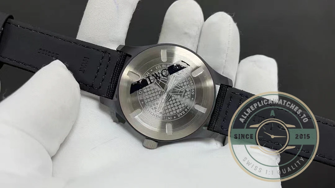Superclone Pilot’s Black Aces White Dial Ceramic IW326905 - Swiss Movement Replica Watch