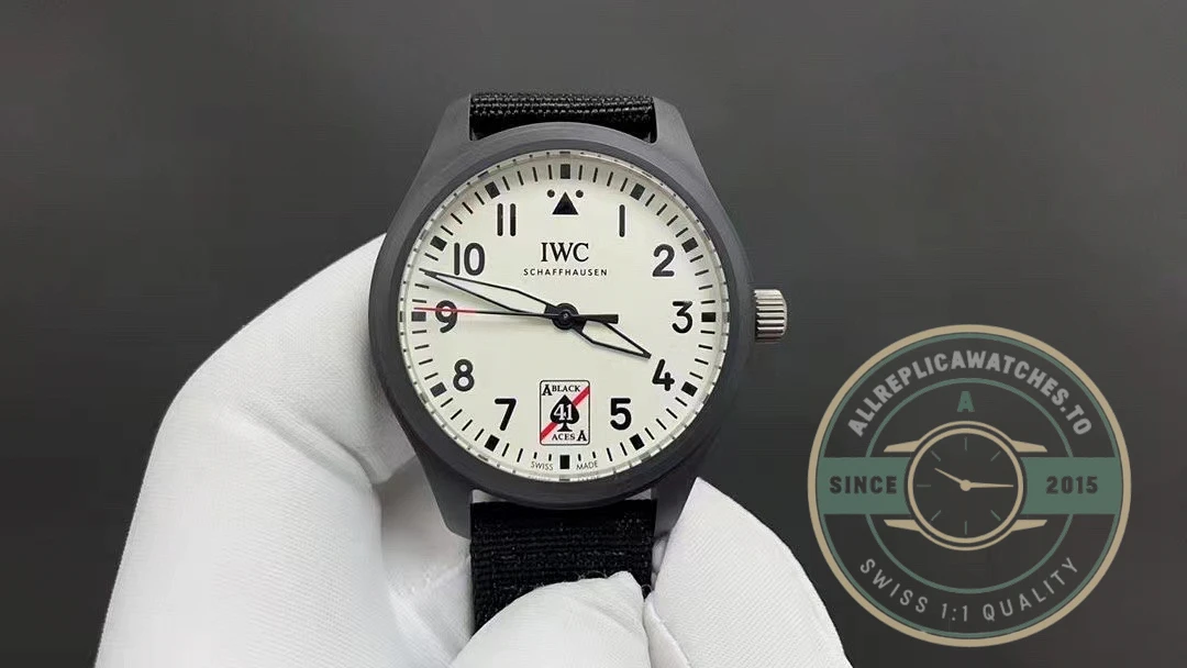Superclone Pilot’s Black Aces White Dial Ceramic IW326905 - Premium Super Clone Watch