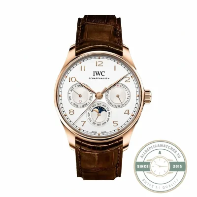 Super clone IWC Portugieser Perpetual Calendar IW344202, 42mm in rose gold