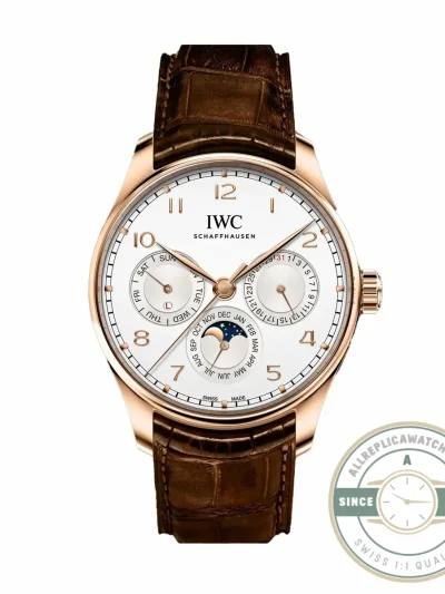 Superclone Portugieser Perpetual 42mm Rose Gold IW344202 - Luxury Replica Watch