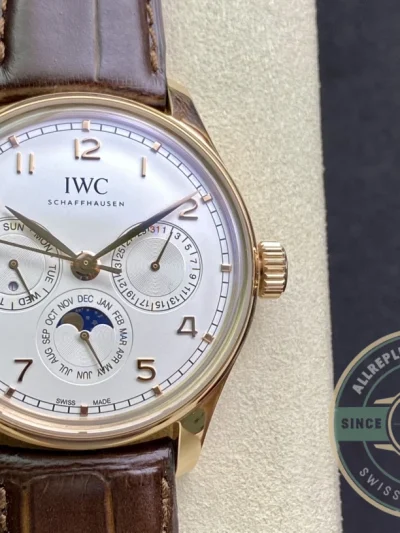Superclone Portugieser Perpetual 42mm Rose Gold IW344202 - Swiss Movement Replica Watch