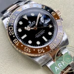 Superclone Rolex GMT-Master II 40mm Gold Steel 126711CHNR Root Beer - Luxury Replica Watch