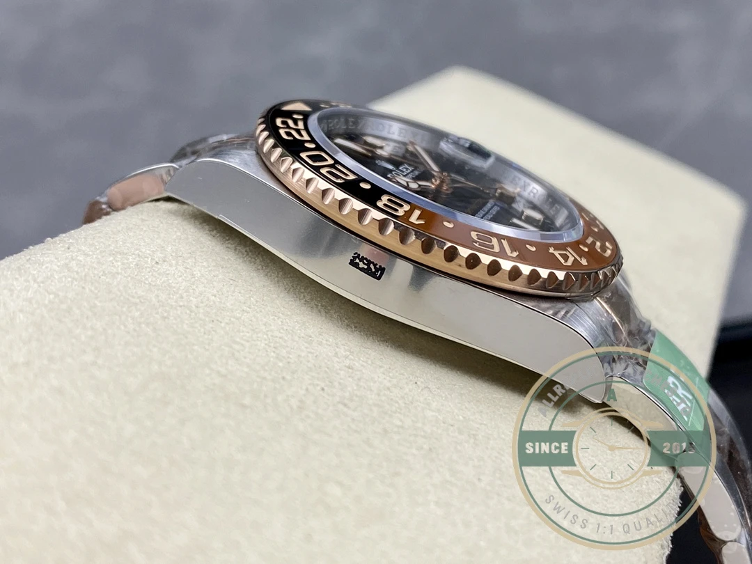Superclone Rolex GMT-Master II 40mm Gold Steel 126711CHNR Root Beer - Premium Super Clone Watch