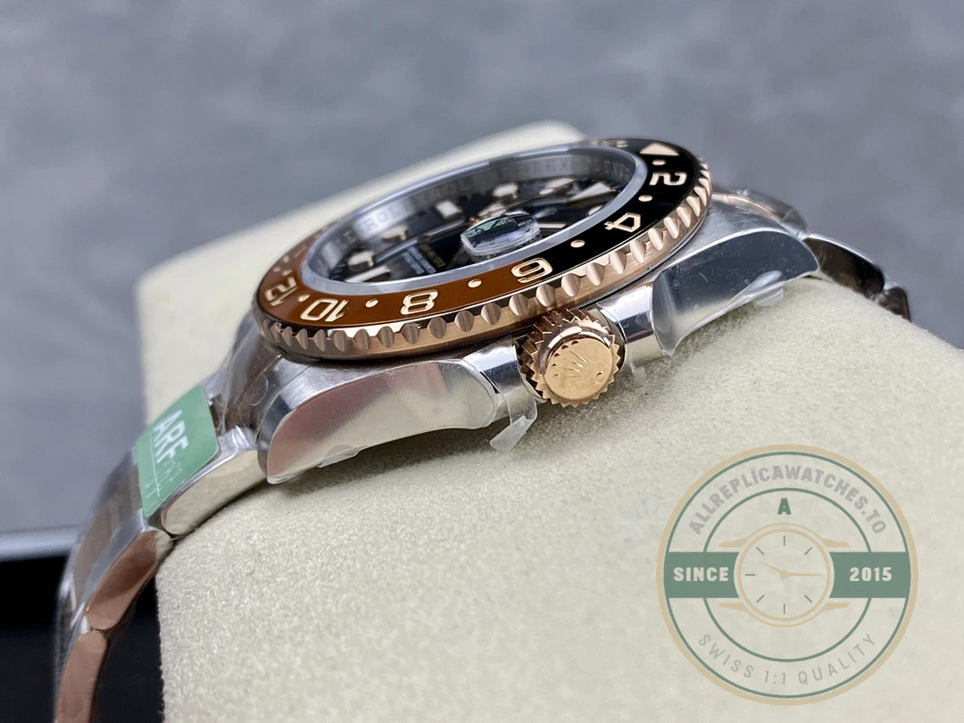 Superclone Rolex GMT-Master II 40mm Gold Steel 126711CHNR Root Beer - Premium Super Clone Watch