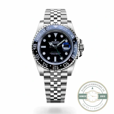 Superclone Rolex GMT-Master II Bruce Wayne 126710GRNR Jubilee - Swiss-Made Clone Watch