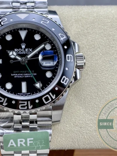 Superclone Rolex GMT-Master II Bruce Wayne 126710GRNR Jubilee - High-Grade Replica Watch