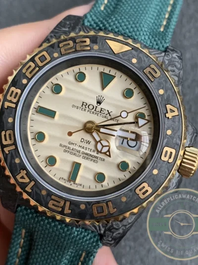 Superclone Rolex GMT-MASTER II-Carbon Fiber-Yellow Grey - 1:1 Swiss Replica Watch
