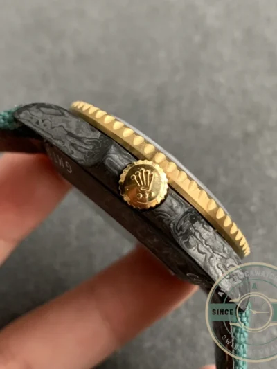 Superclone Rolex GMT-MASTER II-Carbon Fiber-Yellow Grey - Top-Tier Swiss Replica Watch